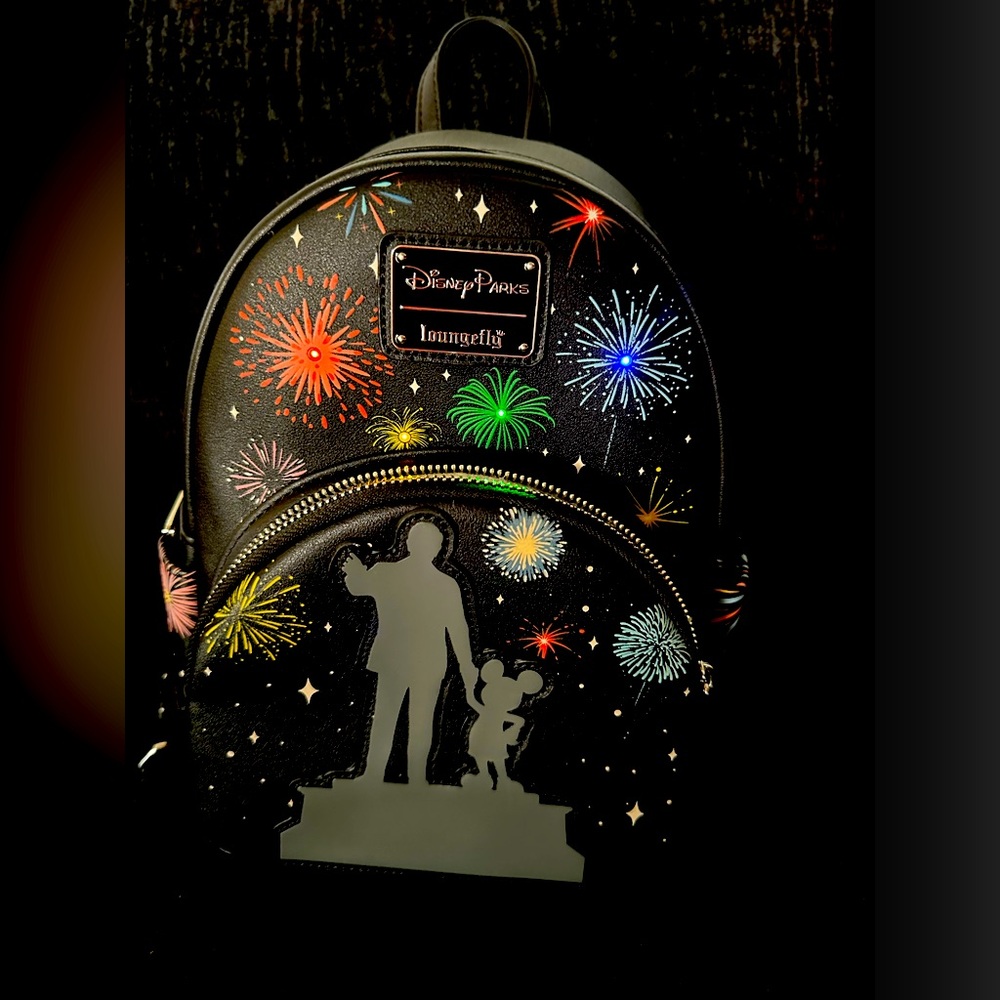 Disney 100 year anniversary light up loungefly backpack.